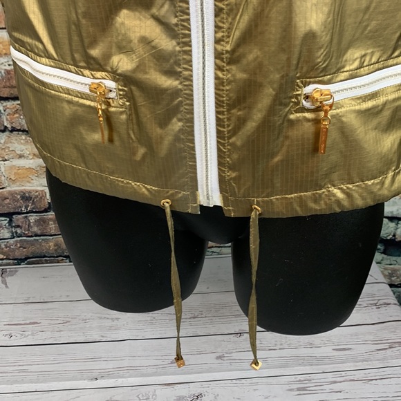 Tommy Hilfiger gold zip up vest size small - Picture 4 of 8
